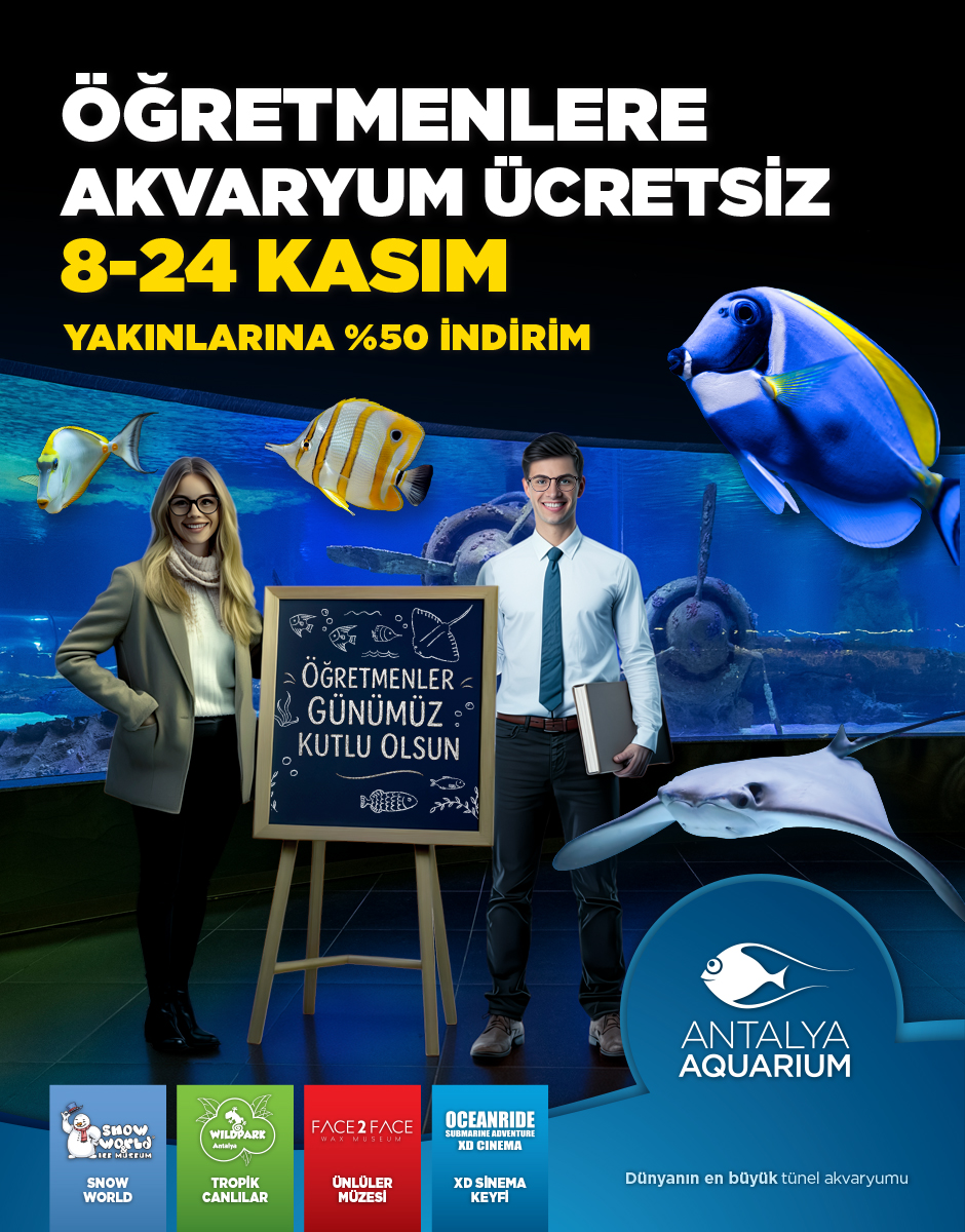 Antalya Aquarium ogretmenler günü